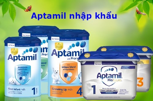 Sữa Aptamil nhập khẩu chính hãng và xách tay